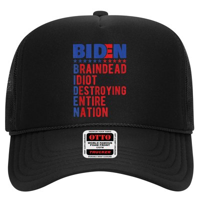 Anti Biden Braindead Idiot Destroying Entire Nation Trucker Hat