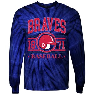 Atlanta Brave Baseball 1872 Team Supporter Tie-Dye Long Sleeve Shirt