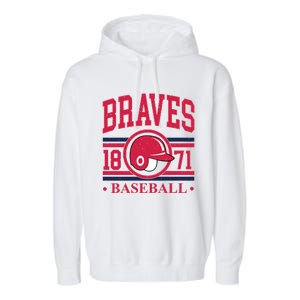 Atlanta Brave Baseball 1872 Team Supporter Garment-Dyed Fleece Hoodie