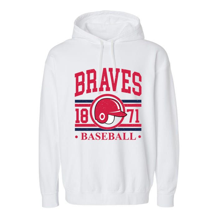 Atlanta Brave Baseball 1872 Team Supporter Garment-Dyed Fleece Hoodie