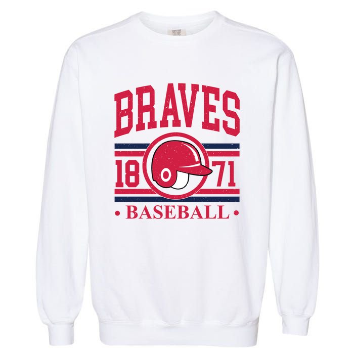 Atlanta Brave Baseball 1872 Team Supporter Garment-Dyed Sweatshirt