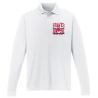 Atlanta Brave Baseball 1872 Team Supporter Performance Long Sleeve Polo