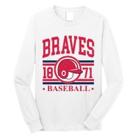 Atlanta Brave Baseball 1872 Team Supporter Long Sleeve Shirt