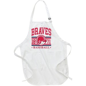 Atlanta Brave Baseball 1872 Team Supporter Full-Length Apron With Pockets