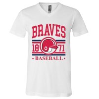 Atlanta Brave Baseball 1872 Team Supporter V-Neck T-Shirt