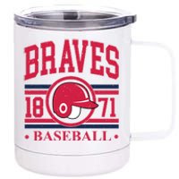 Atlanta Brave Baseball 1872 Team Supporter 12 oz Stainless Steel Tumbler Cup