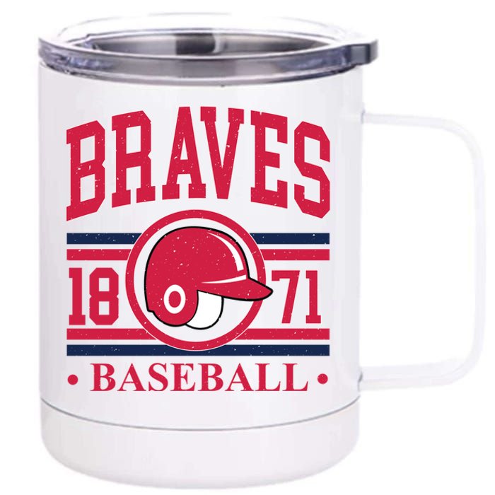 Atlanta Brave Baseball 1872 Team Supporter 12 oz Stainless Steel Tumbler Cup