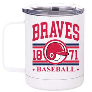 Atlanta Brave Baseball 1872 Team Supporter 12 oz Stainless Steel Tumbler Cup