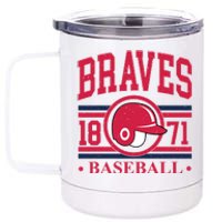 Atlanta Brave Baseball 1872 Team Supporter 12 oz Stainless Steel Tumbler Cup