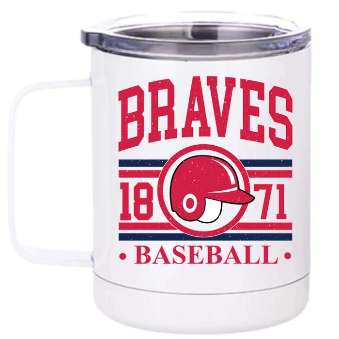 Atlanta Brave Baseball 1872 Team Supporter 12 oz Stainless Steel Tumbler Cup