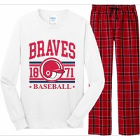 Atlanta Brave Baseball 1872 Team Supporter Long Sleeve Pajama Set