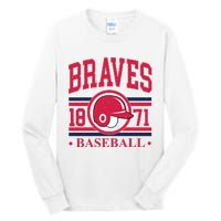 Atlanta Brave Baseball 1872 Team Supporter Tall Long Sleeve T-Shirt