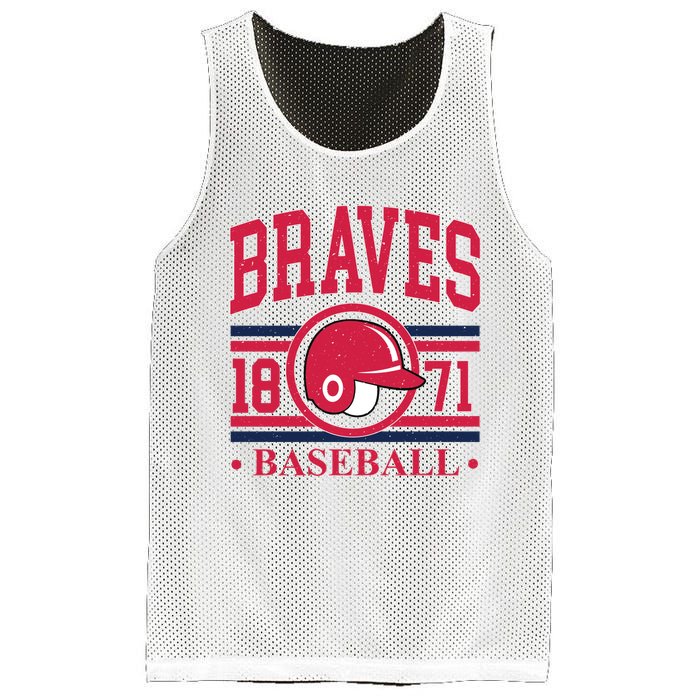 Atlanta Brave Baseball 1872 Team Supporter Mesh Reversible Basketball Jersey Tank