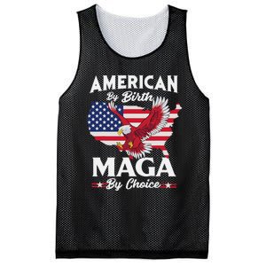 American By Birth MAGA By Choice Pro Trump 2024 Republican Mesh Reversible Basketball Jersey Tank