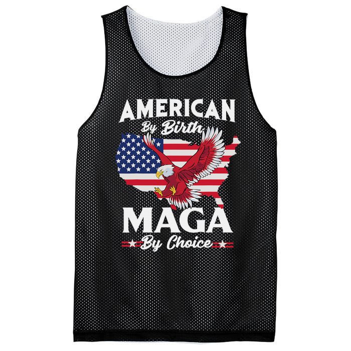 American By Birth MAGA By Choice Pro Trump 2024 Republican Mesh Reversible Basketball Jersey Tank