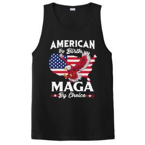 American By Birth MAGA By Choice Pro Trump 2024 Republican PosiCharge Competitor Tank