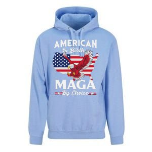 American By Birth MAGA By Choice Pro Trump 2024 Republican Unisex Surf Hoodie