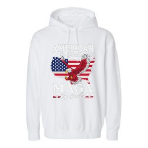 American By Birth MAGA By Choice Pro Trump 2024 Republican Garment-Dyed Fleece Hoodie