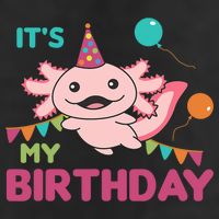 Axolotl Balloons Birthday Axolotls 7 Panel Mesh Trucker Snapback Hat