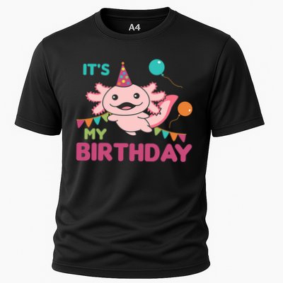 Axolotl Balloons Birthday Axolotls Cooling Performance Crew T-Shirt