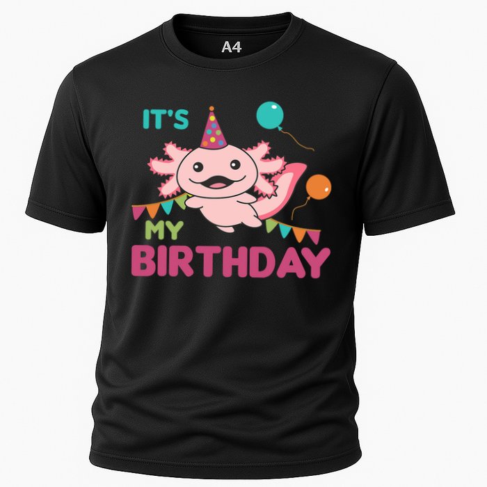 Axolotl Balloons Birthday Axolotls Cooling Performance Crew T-Shirt
