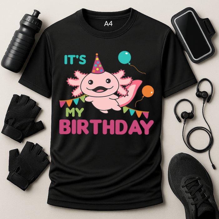 Axolotl Balloons Birthday Axolotls Cooling Performance Crew T-Shirt