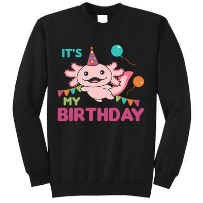 Axolotl Balloons Birthday Axolotls Sweatshirt