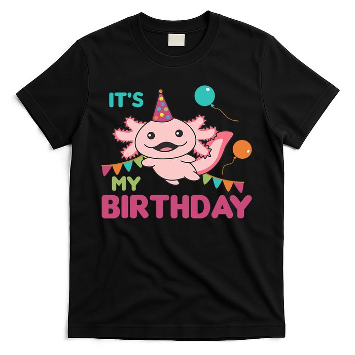 Axolotl Balloons Birthday Axolotls T-Shirt
