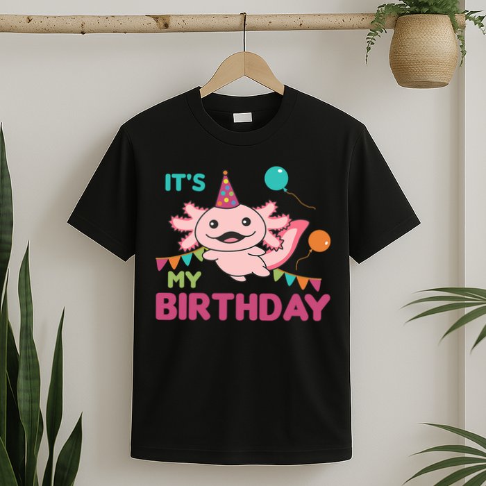 Axolotl Balloons Birthday Axolotls T-Shirt