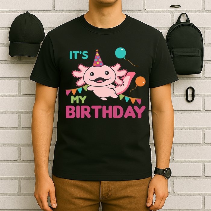 Axolotl Balloons Birthday Axolotls T-Shirt