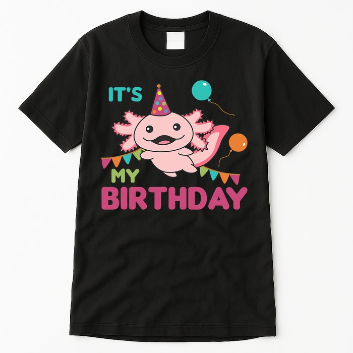 Axolotl Balloons Birthday Axolotls Tall T-Shirt