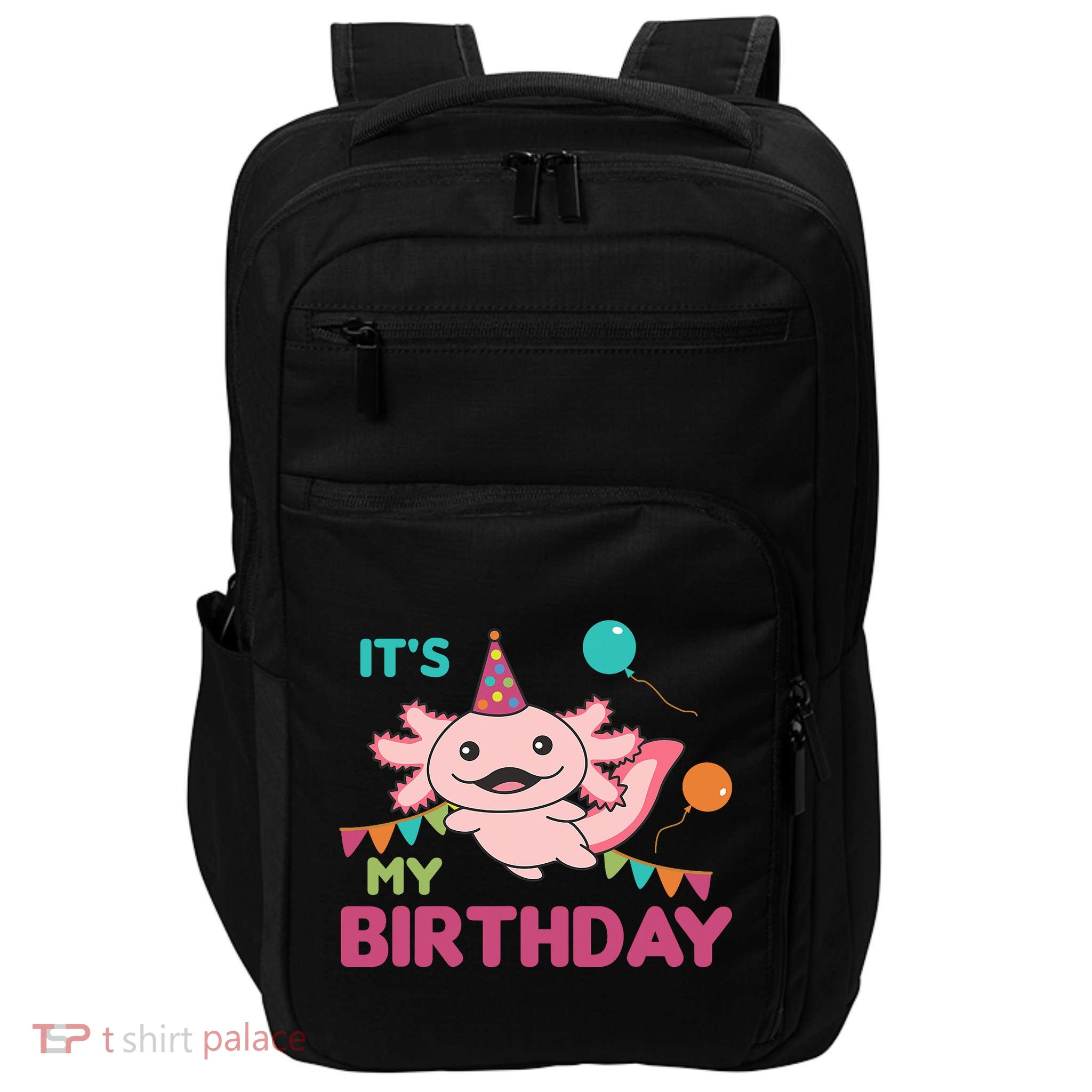 Axolotl Balloons Birthday Axolotls Impact Tech Backpack