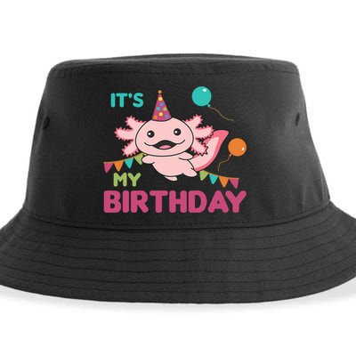 Axolotl Balloons Birthday Axolotls Sustainable Bucket Hat