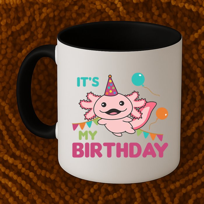Axolotl Balloons Birthday Axolotls Mug