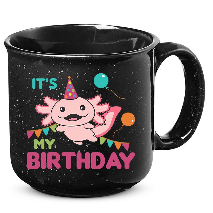 Axolotl Balloons Birthday Axolotls 15oz Campfire Ceramic Mug