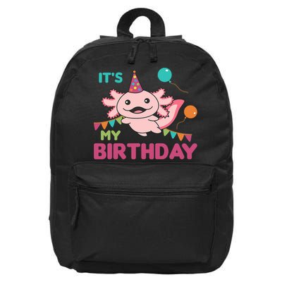 Axolotl Balloons Birthday Axolotls 16 in Basic Backpack
