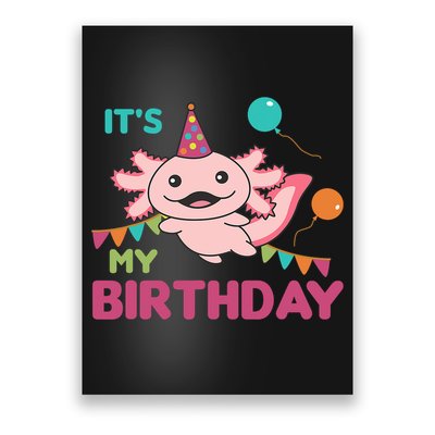 Axolotl Balloons Birthday Axolotls Poster