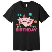 Axolotl Balloons Birthday Axolotls Premium T-Shirt