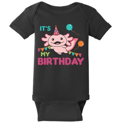 Axolotl Balloons Birthday Axolotls Baby Bodysuit