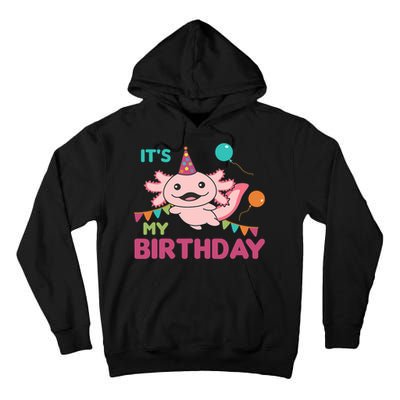 Axolotl Balloons Birthday Axolotls Tall Hoodie
