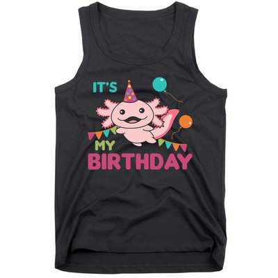 Axolotl Balloons Birthday Axolotls Tank Top