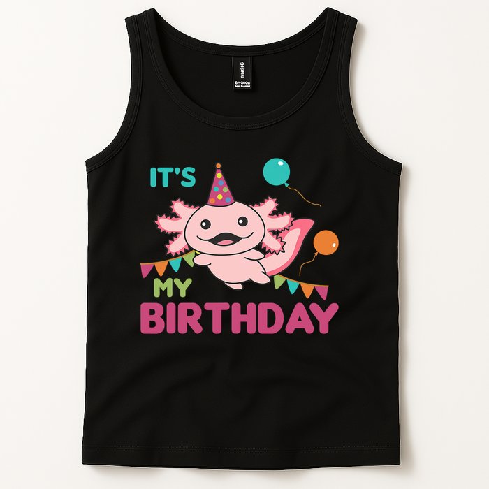 Axolotl Balloons Birthday Axolotls Tank Top