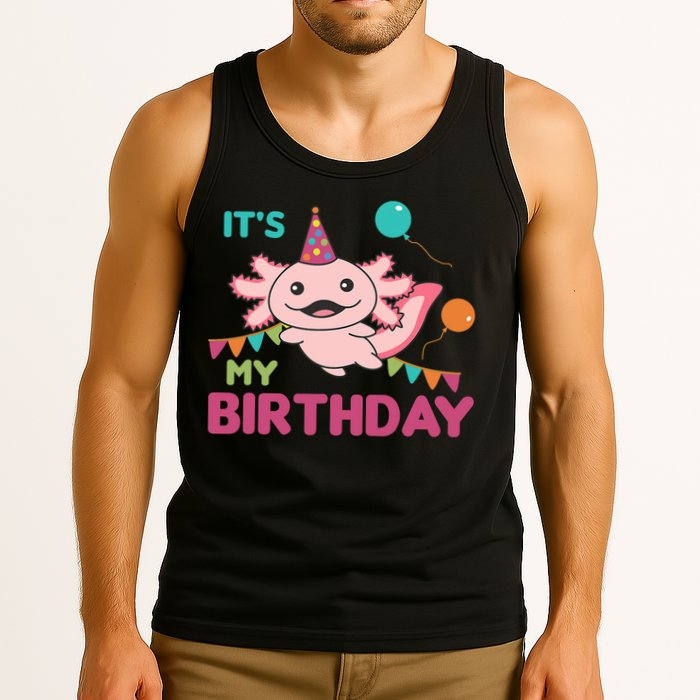 Axolotl Balloons Birthday Axolotls Tank Top