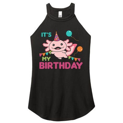 Axolotl Balloons Birthday Axolotls Women's Perfect Tri Rocker Tank