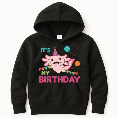 Axolotl Balloons Birthday Axolotls Kids Hoodie