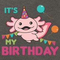 Axolotl Balloons Birthday Axolotls Cotton Canvas Backpack