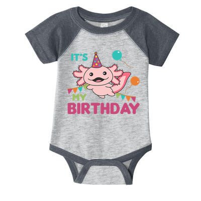 Axolotl Balloons Birthday Axolotls Infant Baby Jersey Bodysuit