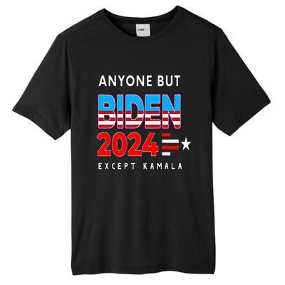 Anyone But Biden Except Kamala President Trump 2024 Tall Fusion ChromaSoft Performance T-Shirt