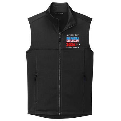 Anyone But Biden Except Kamala President Trump 2024 Collective Smooth Fleece Vest