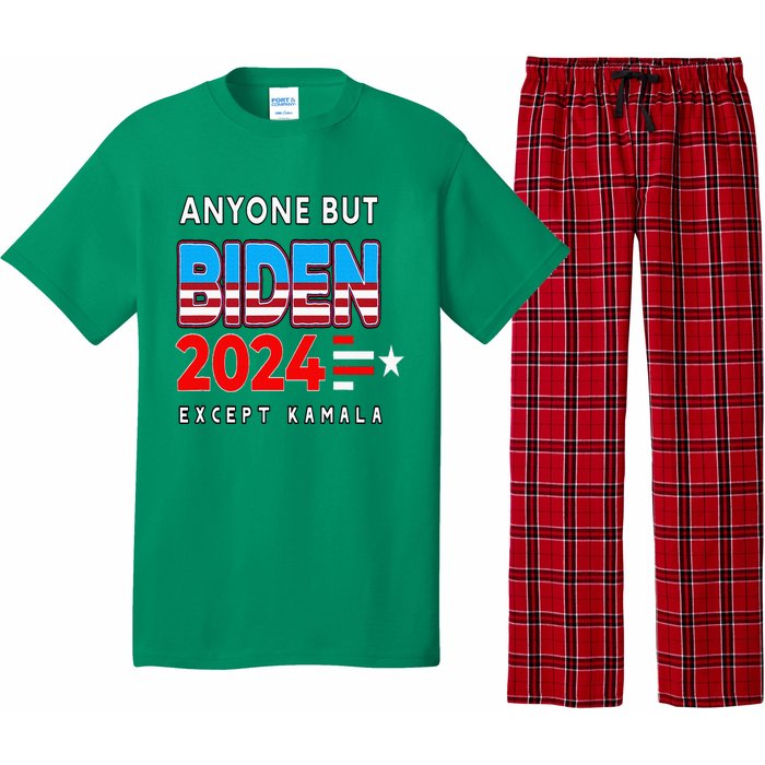 Anyone But Biden Except Kamala President Trump 2024 Pajama Set